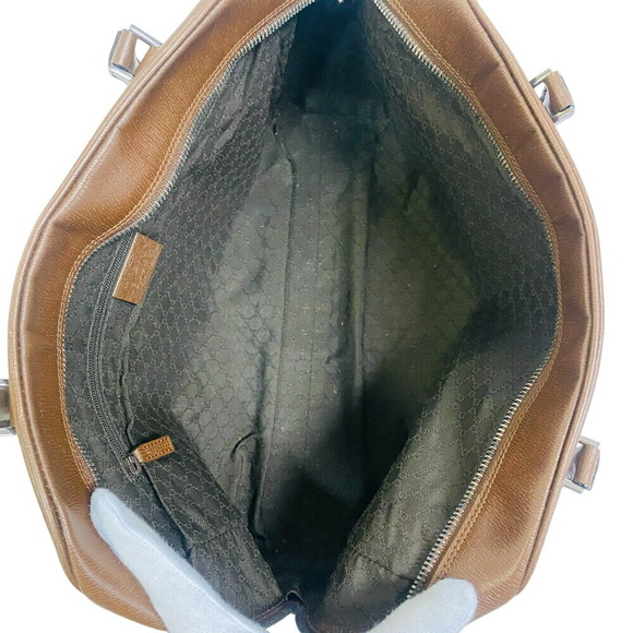 Gucci handbag one shoulder bag Boston shoulder crossbody brown - Picture 8 of 11